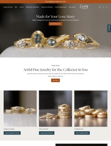 eCommerce website: Corey Egan