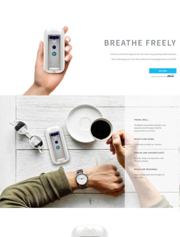 eCommerce website: Flyp Nebulizer
