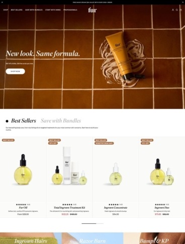 eCommerce website: Fur