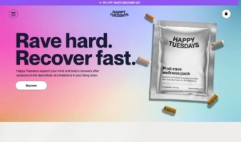 eCommerce website: Happy Tuesdays