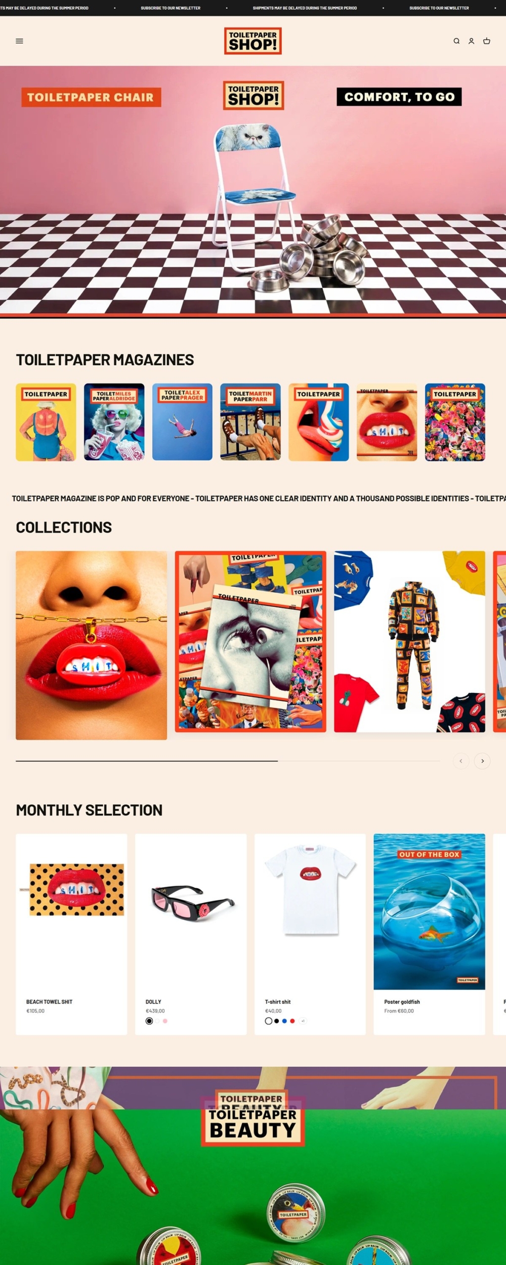 eCommerce website: Shoptoiletpaper