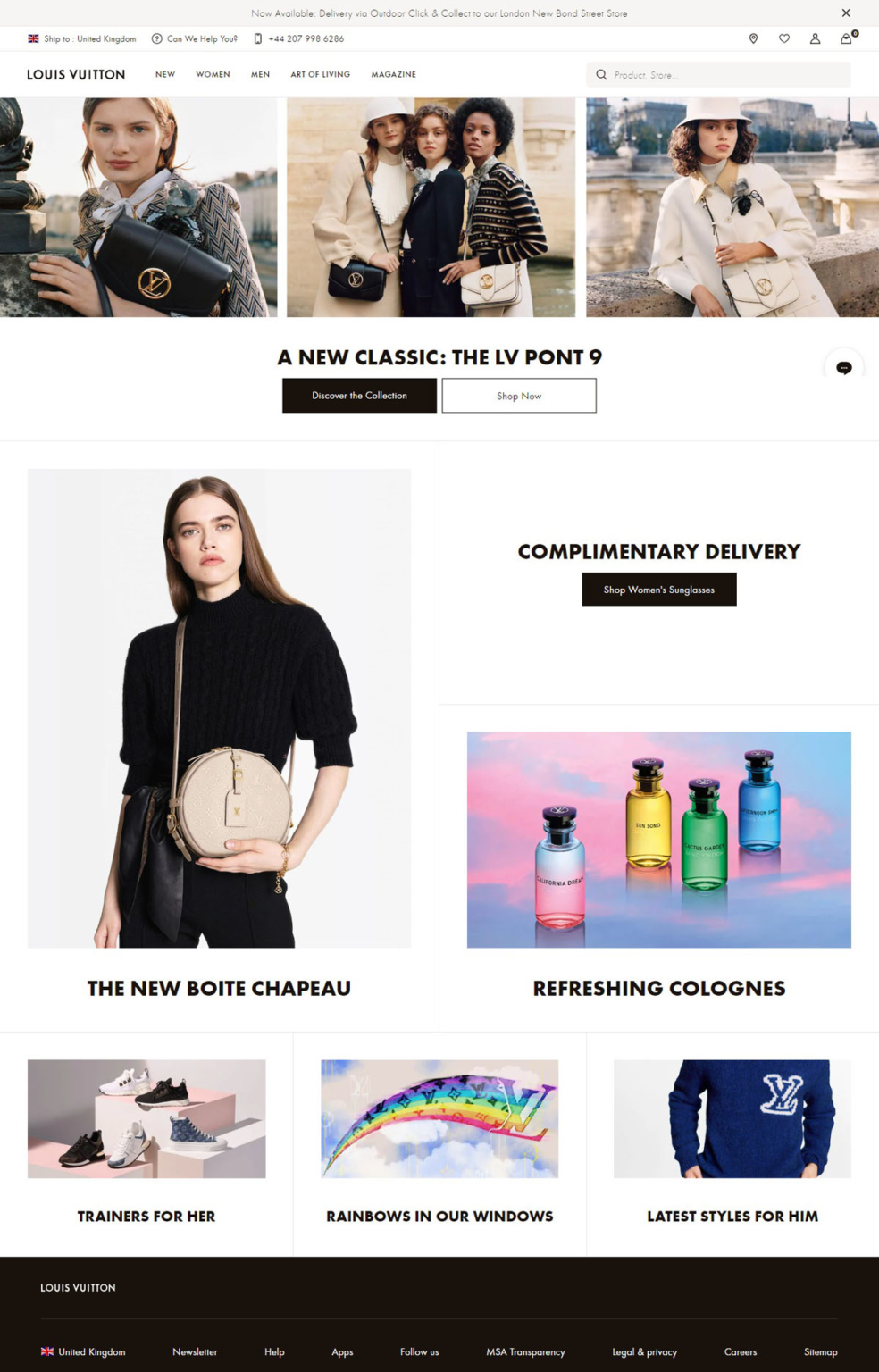 Louis Vuitton site Design Gallery & Tech Inspiration