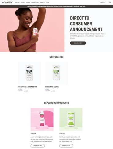 eCommerce website: Schmidt’s