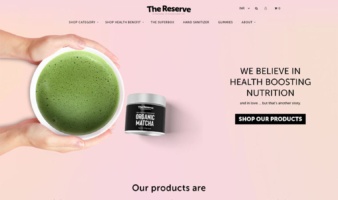 eCommerce website: The Reserve