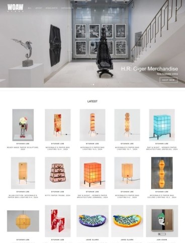 eCommerce website: Woaw Store