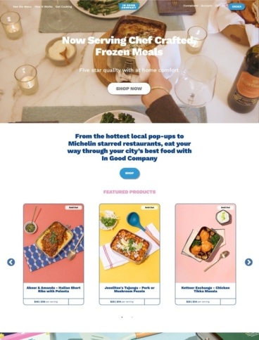 eCommerce website: In Good Company