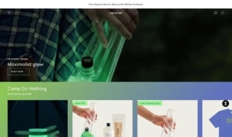 eCommerce website: Session Goods