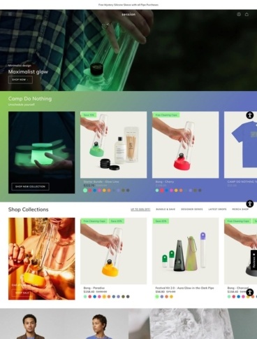 eCommerce website: Session Goods