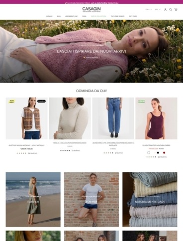 eCommerce website: CasaGIN