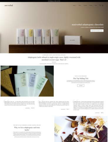 eCommerce website: Non Verbal