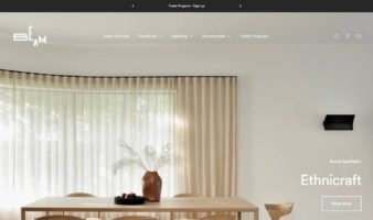 eCommerce website: BEAM