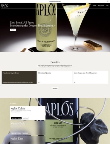 eCommerce website: Aplos