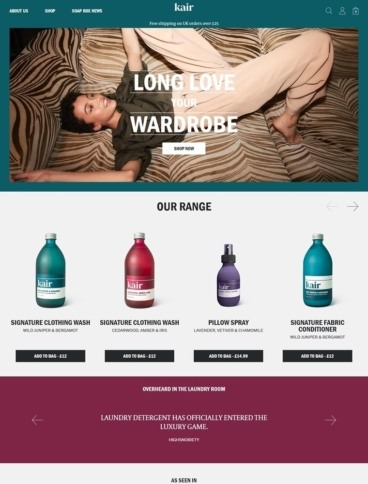 eCommerce website: Kair
