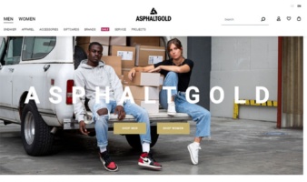 eCommerce website: Asphaltgold
