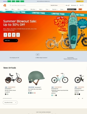 eCommerce website: Retrospec