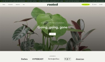 eCommerce website: Rooted