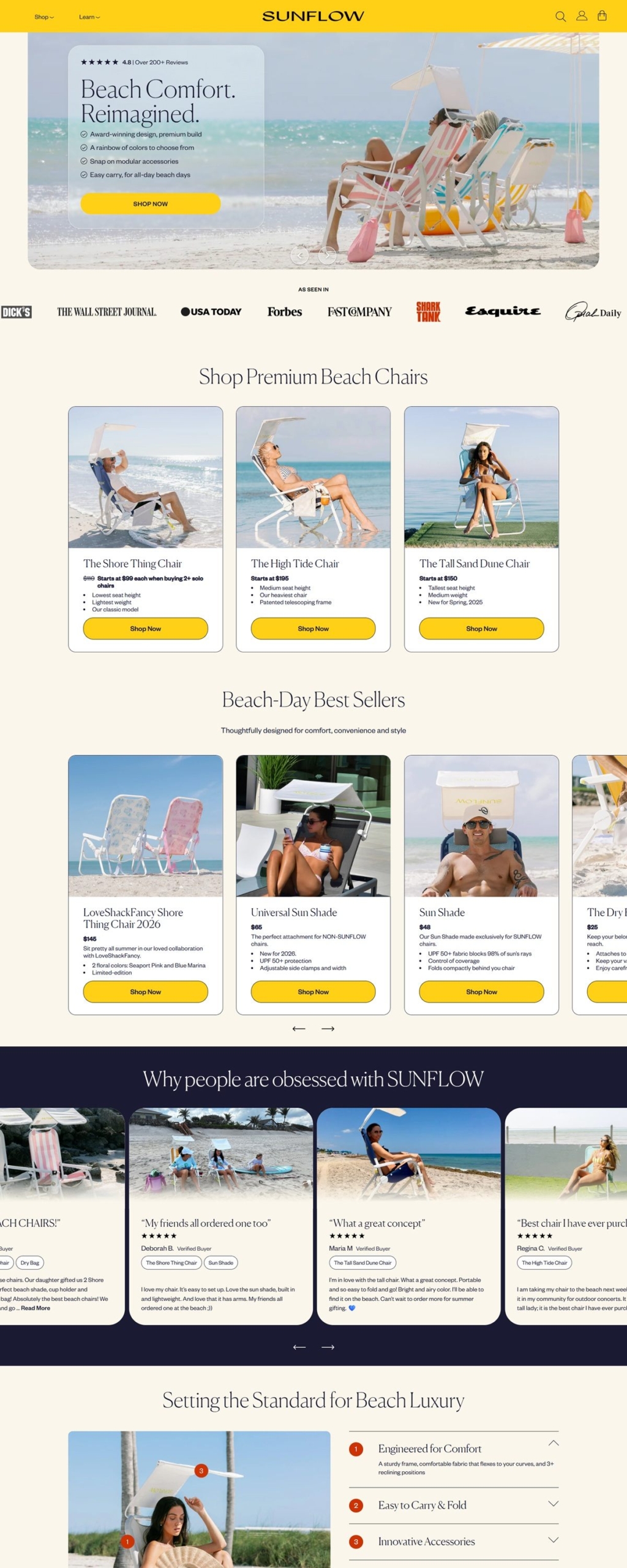 eCommerce website: Sunflow