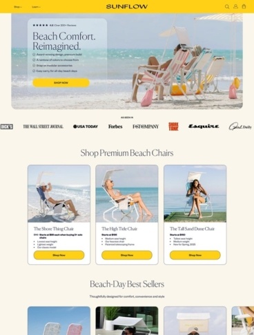 eCommerce website: Sunflow