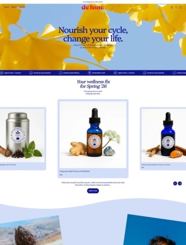 eCommerce website: De Lune