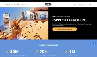 eCommerce website: Super Coffee