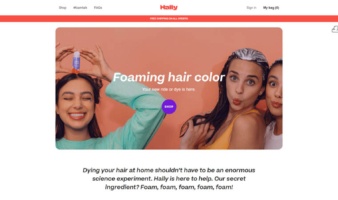eCommerce website: Hally