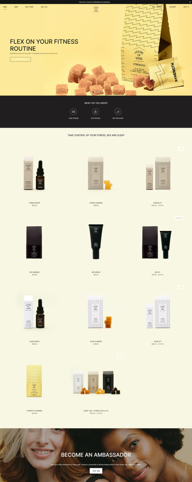 House of Wise site Design Gallery & Tech Inspiration