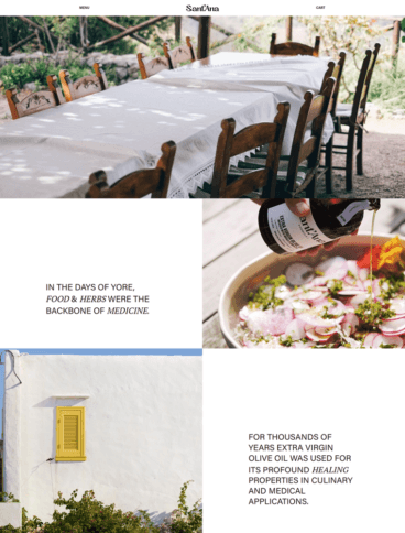 eCommerce website: Sant’Ana