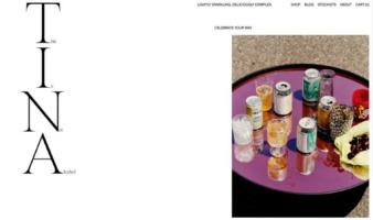 eCommerce website: TINA Drinks