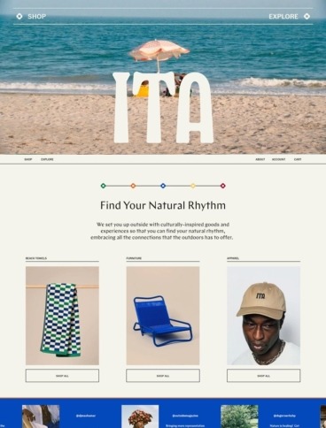 eCommerce website: ITA Leisure