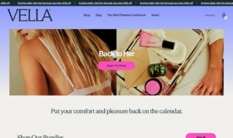 eCommerce website: Vella