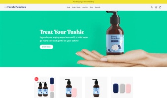 eCommerce website: Fresh Peaches