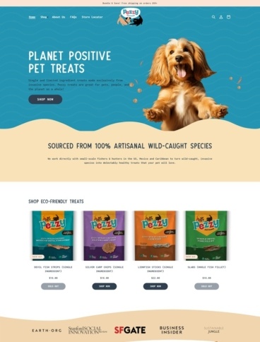 eCommerce website: Pezzy Pets