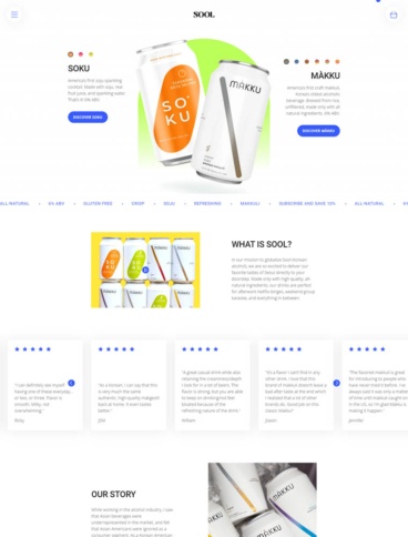 eCommerce website: Sool