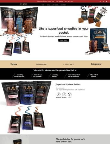 eCommerce website: ELAVI