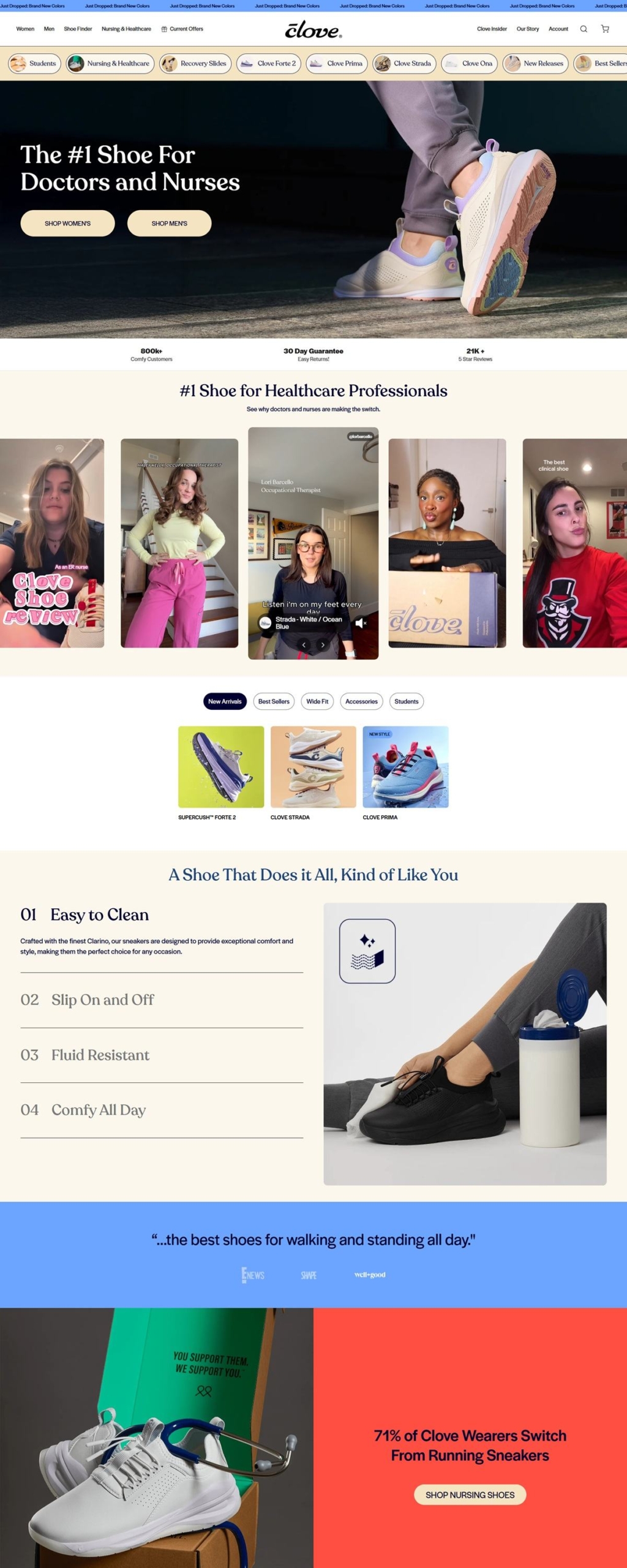 eCommerce website: Clove
