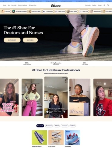 eCommerce website: Clove