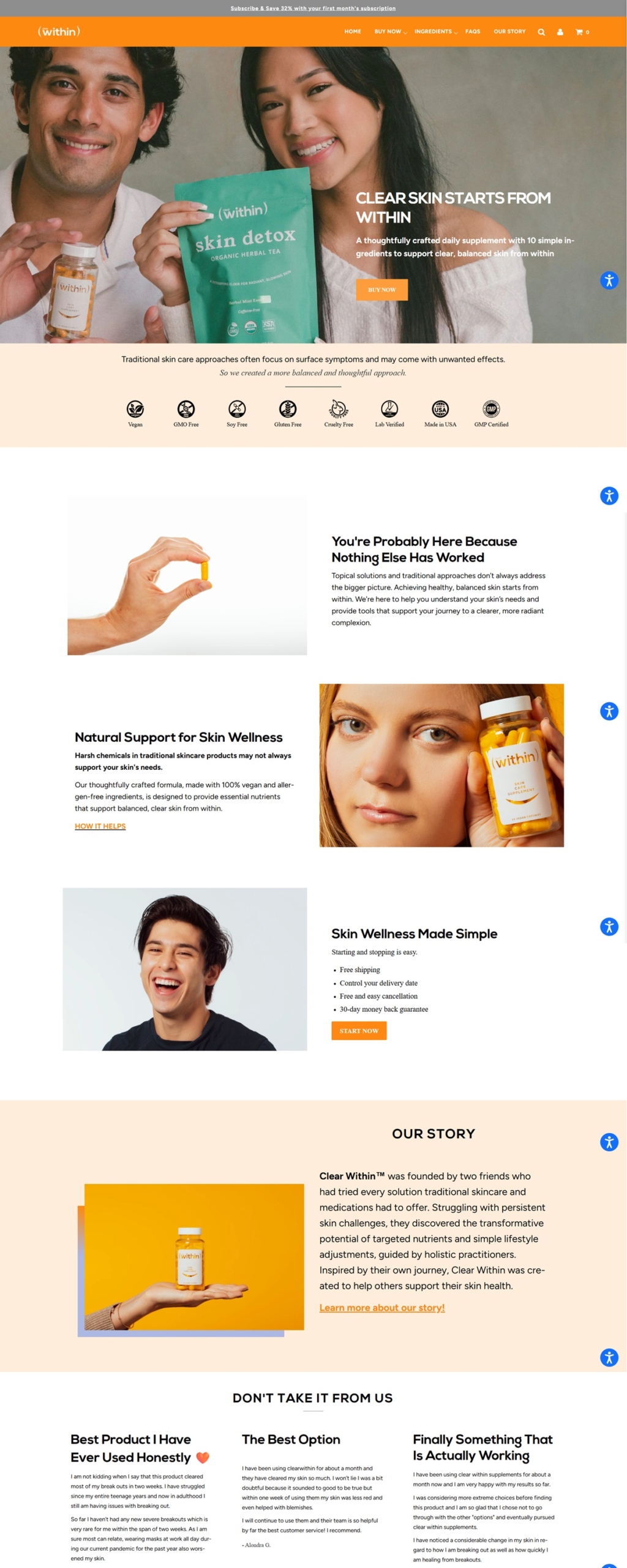 eCommerce website: Within