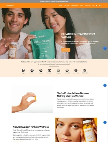 eCommerce website: Within