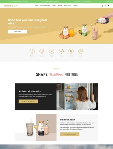 eCommerce website: BUBLUV