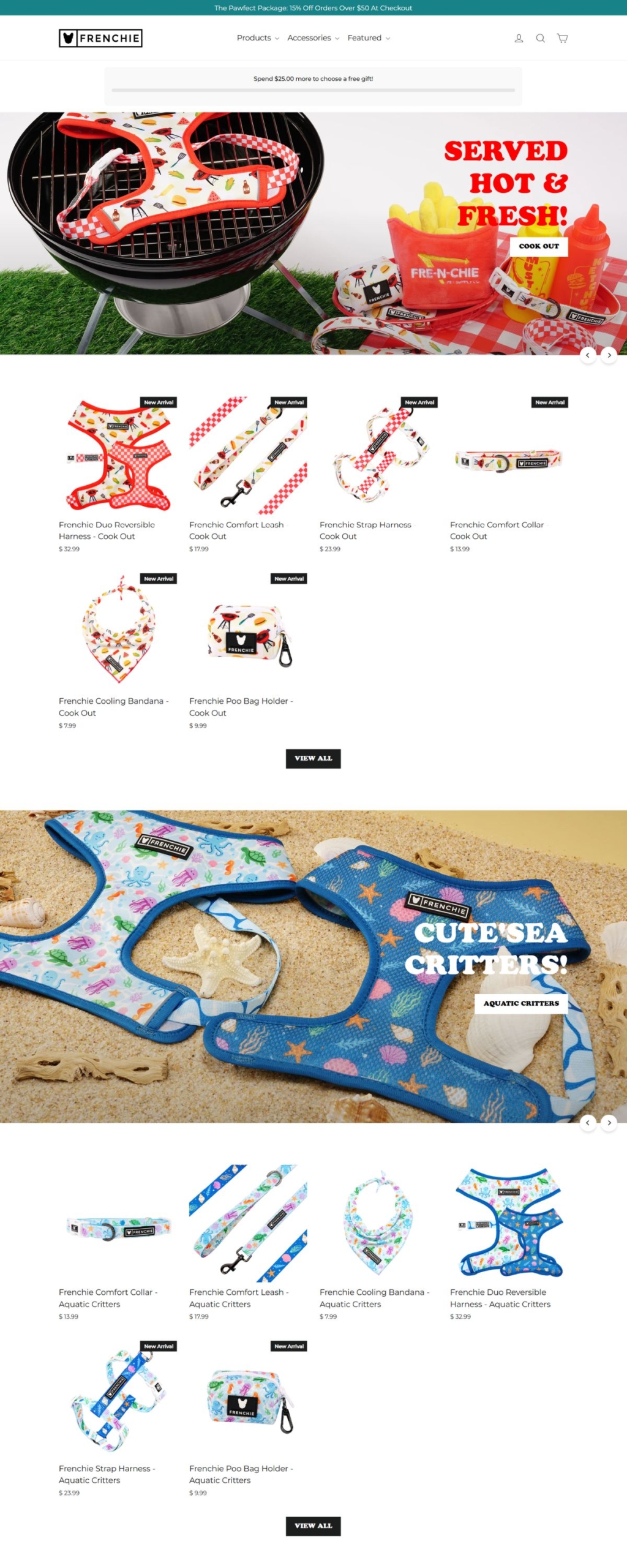eCommerce website: Frenchie Bulldog