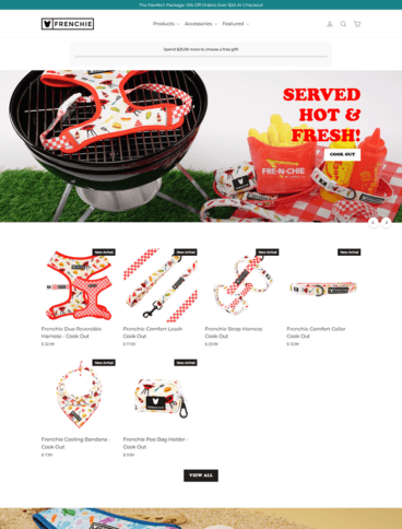 eCommerce website: Frenchie Bulldog