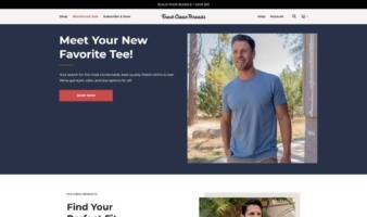 eCommerce website: Fresh Clean Threads