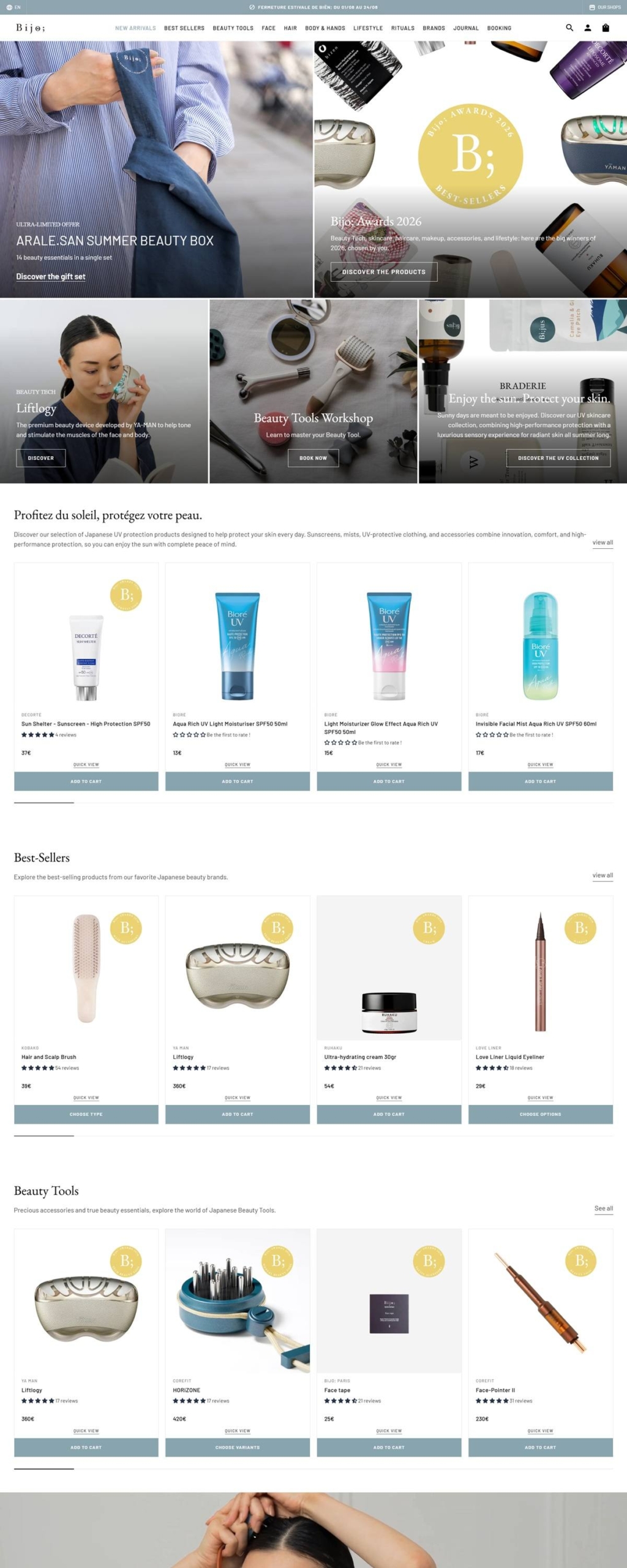 eCommerce website: Bijo;