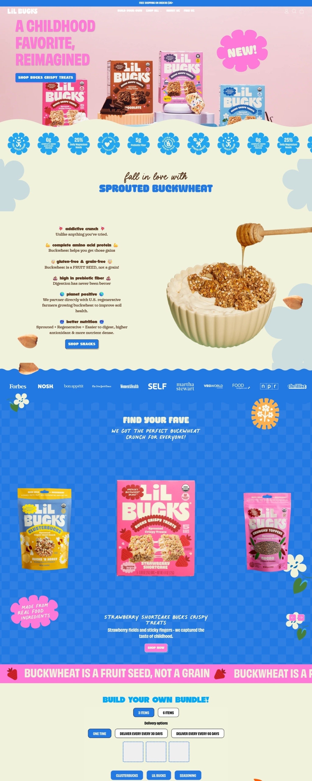 eCommerce website: Lil Bucks