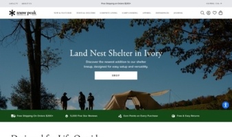 eCommerce website: Snow Peak