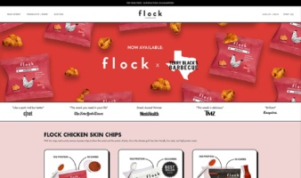 eCommerce website: Flock Chicken Chips