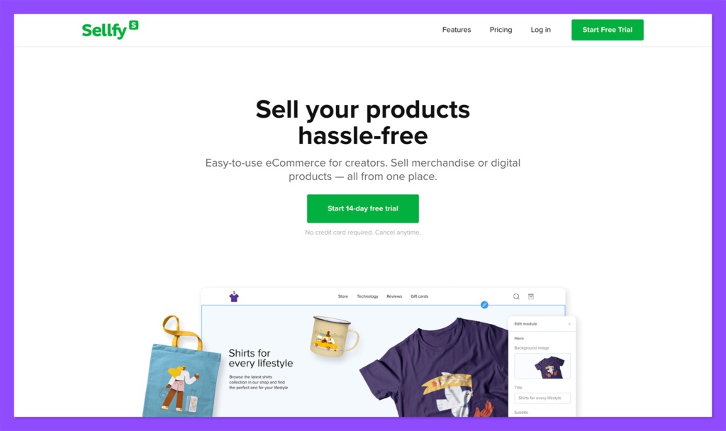 sellfy - best ecommerce platforms