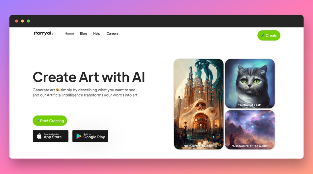 starryai-best-ai-art-generators