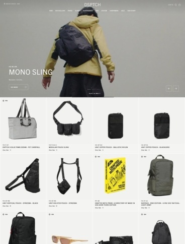 eCommerce website: DSPTCH