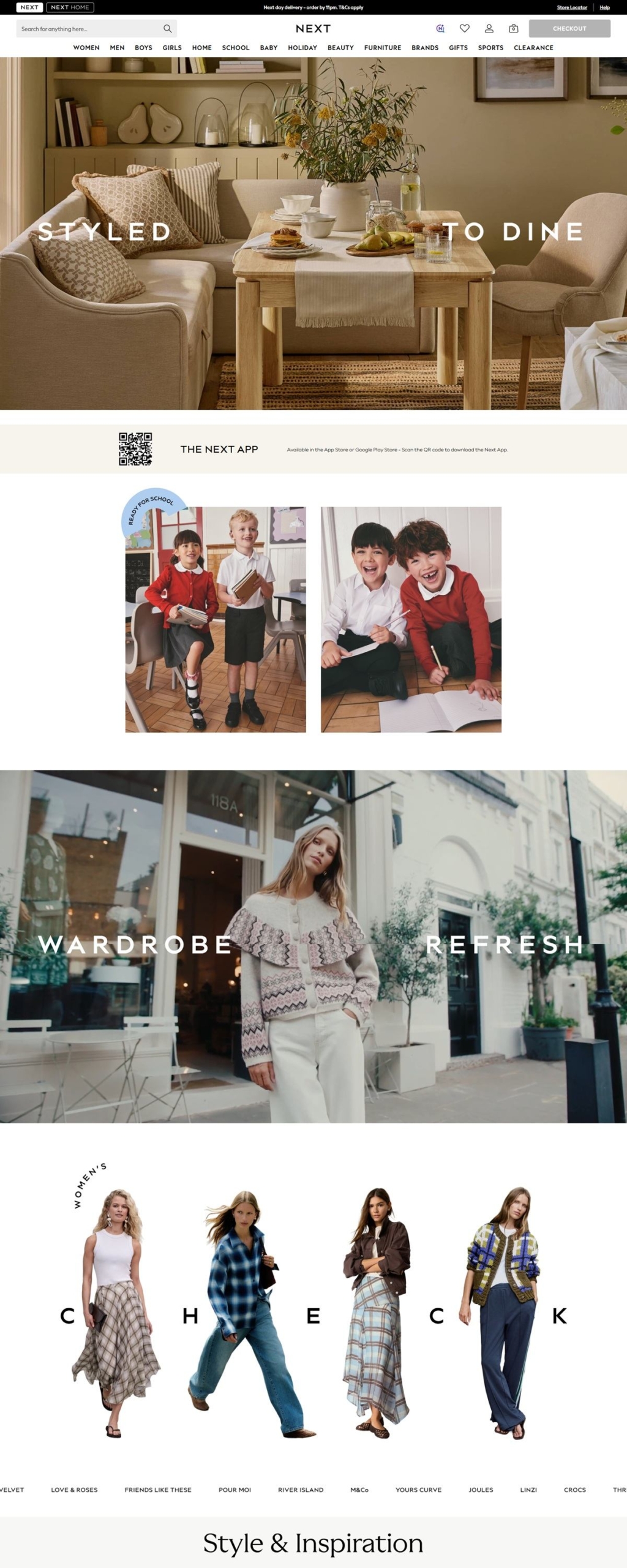 eCommerce website: Next